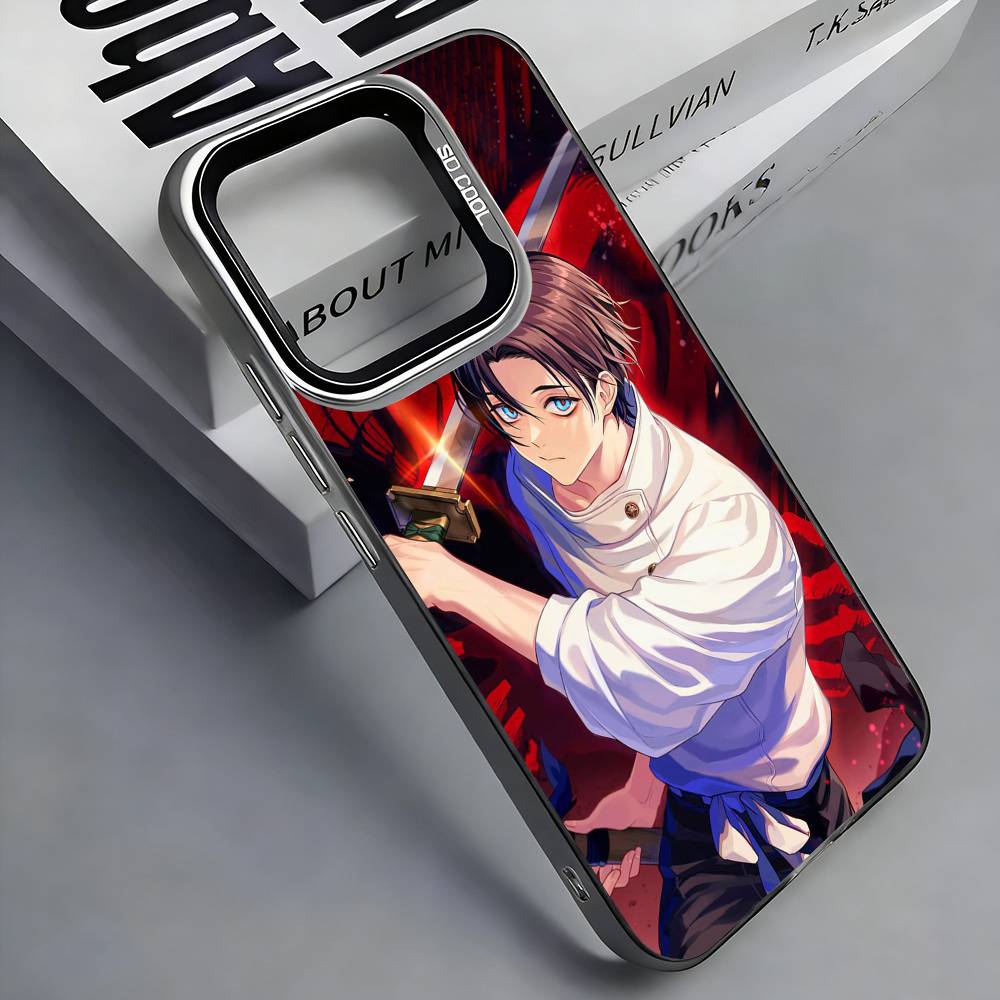 Чехол для телефона O-Okkotsu Yuta J-Jujutsu K-Kaisen для iPhone 17, 16,15,14,13,12,11 Plus,Pro Max, Цветной Серебряный Funda Cover