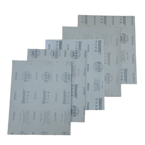 Large Sandpaper Set (2500, 3000, 5000, 7000, and 10000 Grits) - Waterproof Sandpaper for Polishing, Finishing, and DIY Hobbies