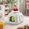 Pet Supplies Warm Hamster Cake Nest Cute Soft Hamster Cage Multi-Functional Swiss Roll Shape Bird Hiding House Pet