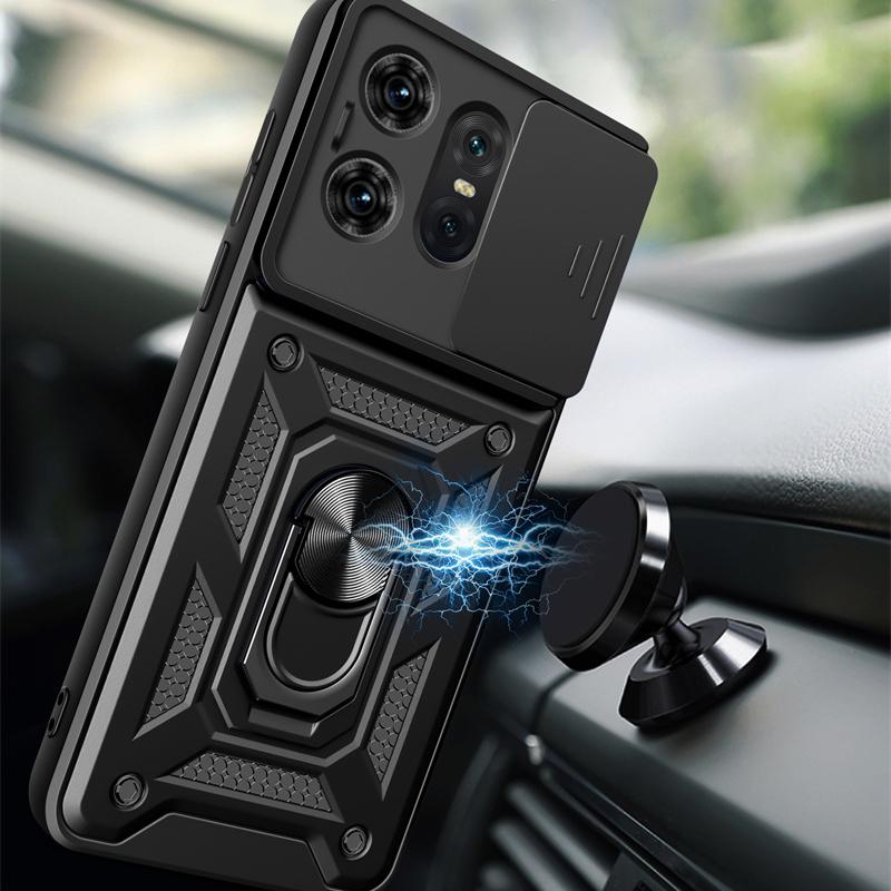Чехол Armor для Motorola Moto Edge 50 Pro Fusion Ultra Edge 40 Neo, защитный чехол для объектива с кольцом, магнитный держатель, чехол Fundas