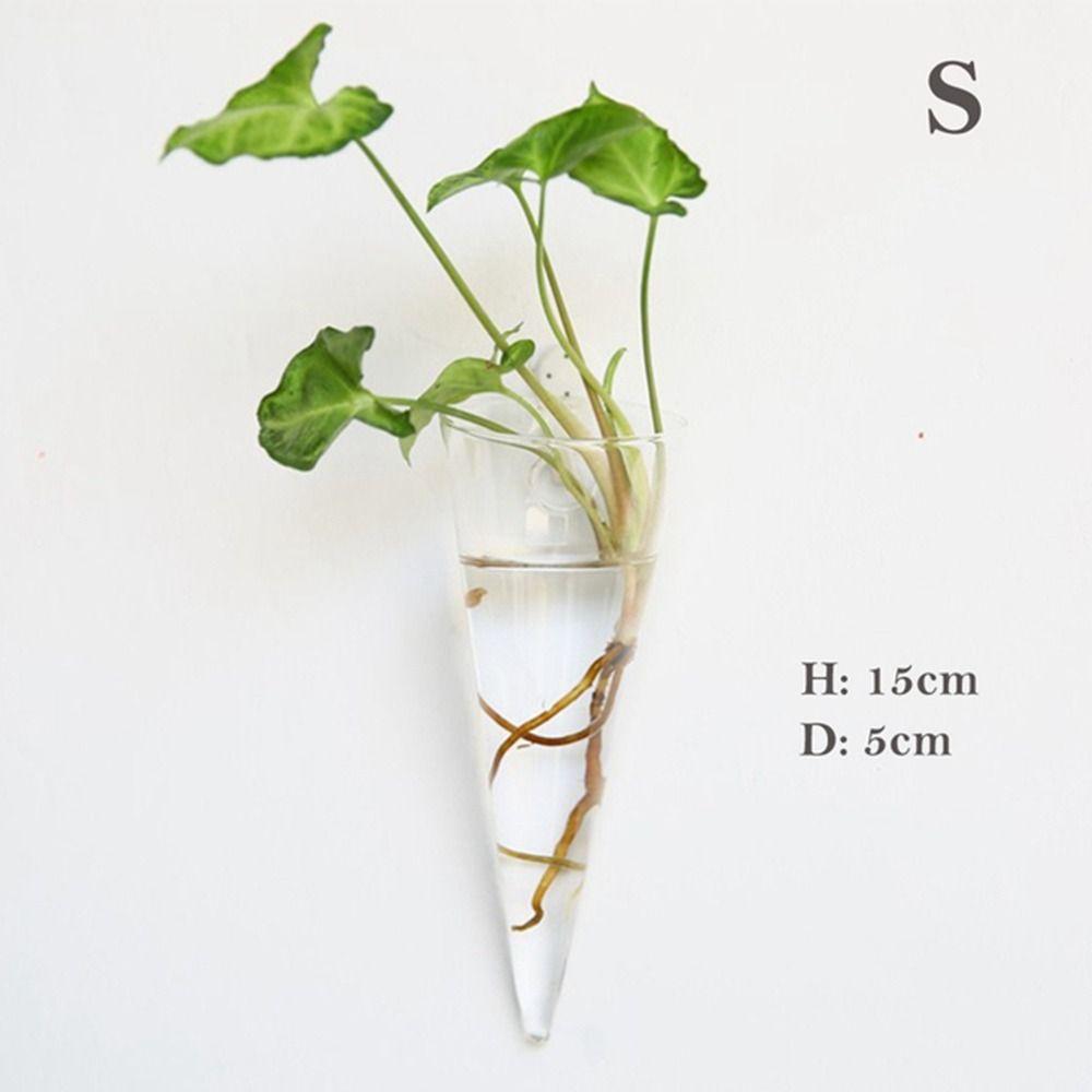 Durable European-style Flower Vase Multipurpose Creative Wall-mounted Hydroponic Vase Multi-style Flower Pot