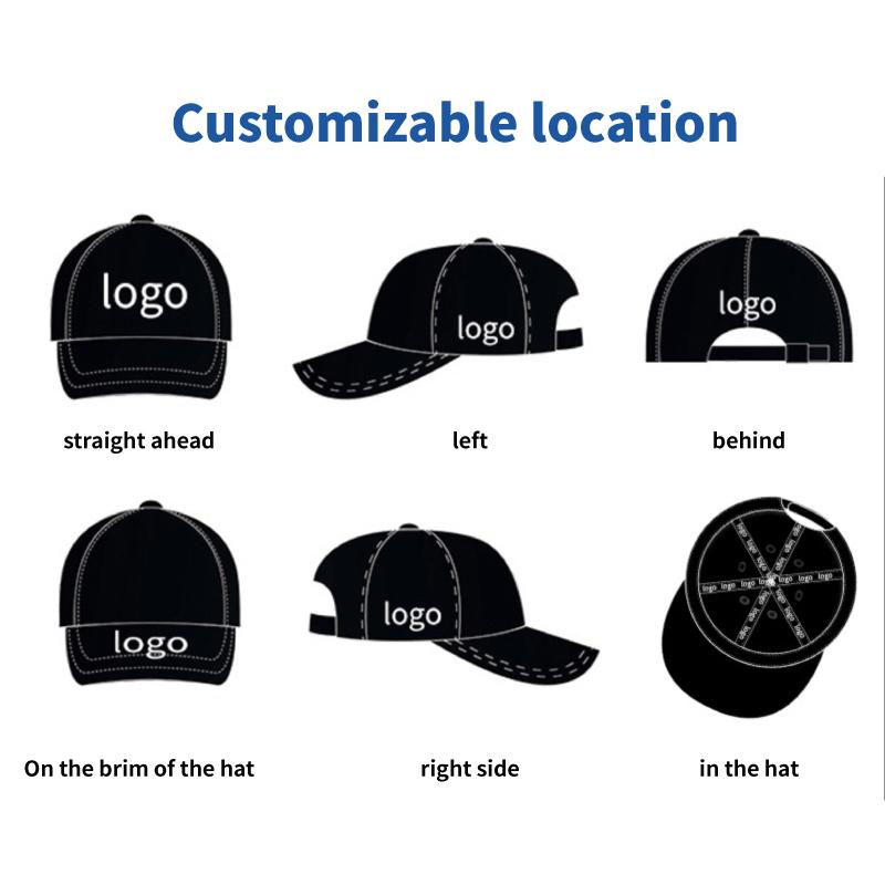 Sunscreen 6-Panel Baseball Cap 100% Cotton Washed Vintage Letter Embroidery Large Brim Unisex All-Match Fashion Personalized