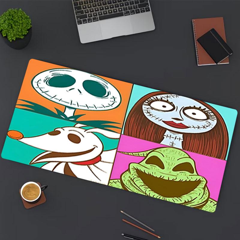 The Nightmare Before Christmas Print Mouse Pad, for Keyboard Pad Laptop PC Mat for Office Home Use, Desk Decor, Perfect Birthday Gift for Gamers