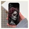 Чехол для телефона Мексиканский Череп Катрины Девочка Для Samsung S25,S24,S23,S22,S20,S21,S10,Ultra,Plus,Lite,FE, Мягкий Силиконовый Черный Чехол