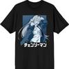 Bioworld Chainsaw Man Пава Футболка мужская черная с коротким рукавом и круглым вырезом
