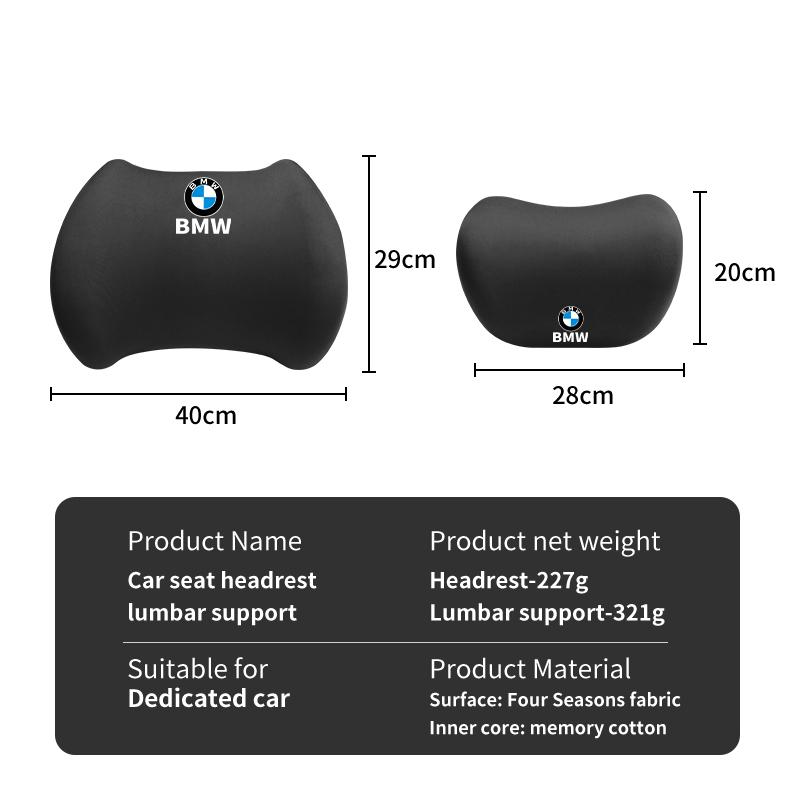 2025 Hot Car Seat Headrest Lumbar Support Neck Cushion For BMW X1 X3 X4 X5 E90 E70 E60 E46 F30 F10 F15 F25 F30 G30 G20 G01 G02 G