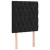 Maison Exclusive - Tête de lit Noir 80x7x118/128 cm Velours