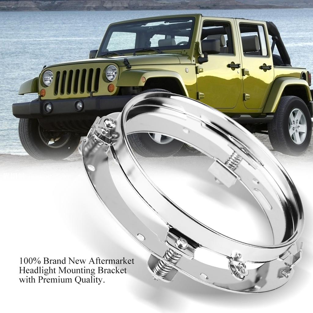 7-дюймовое круглое светодиодное крепление для фары, кольцо, нержавеющий держатель для фары для Wrangler