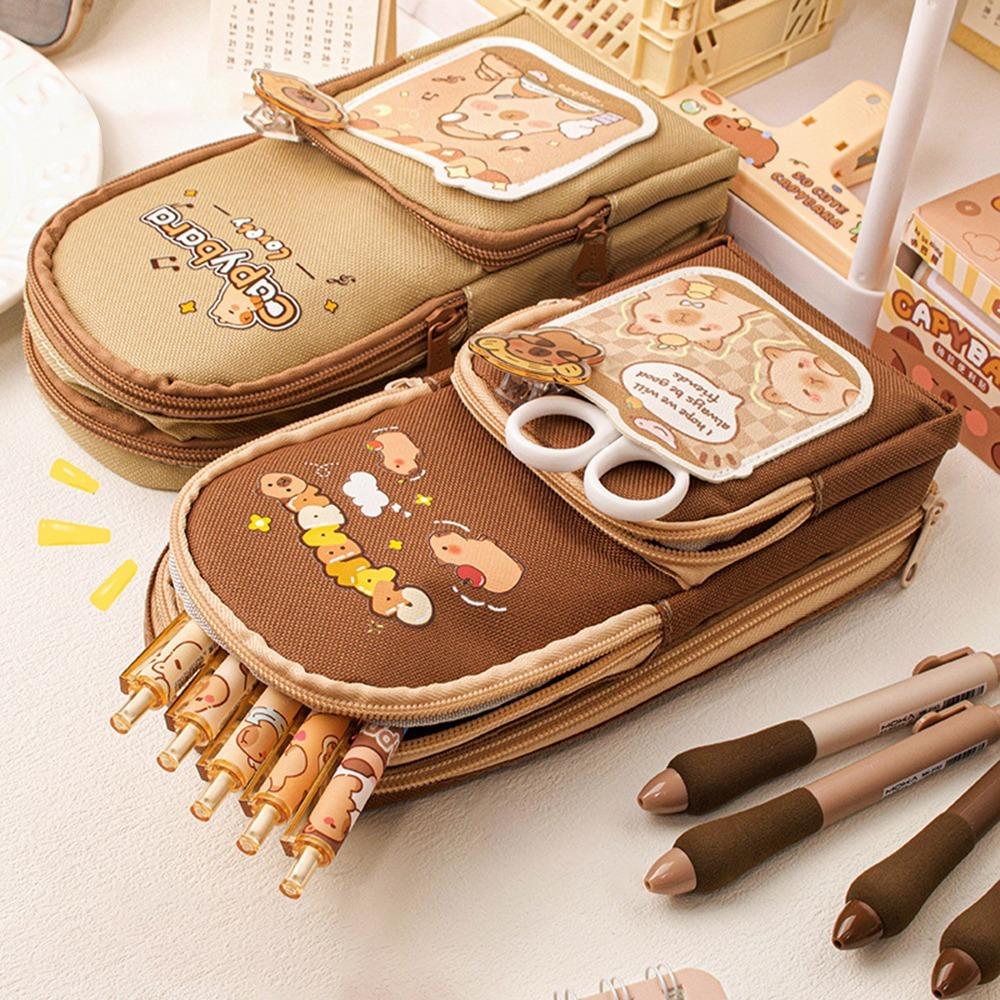 Мультяшные пеналы Capybara сумка для хранения Горячая Распродажа Capybara пенал школьные канцелярские принадлежности