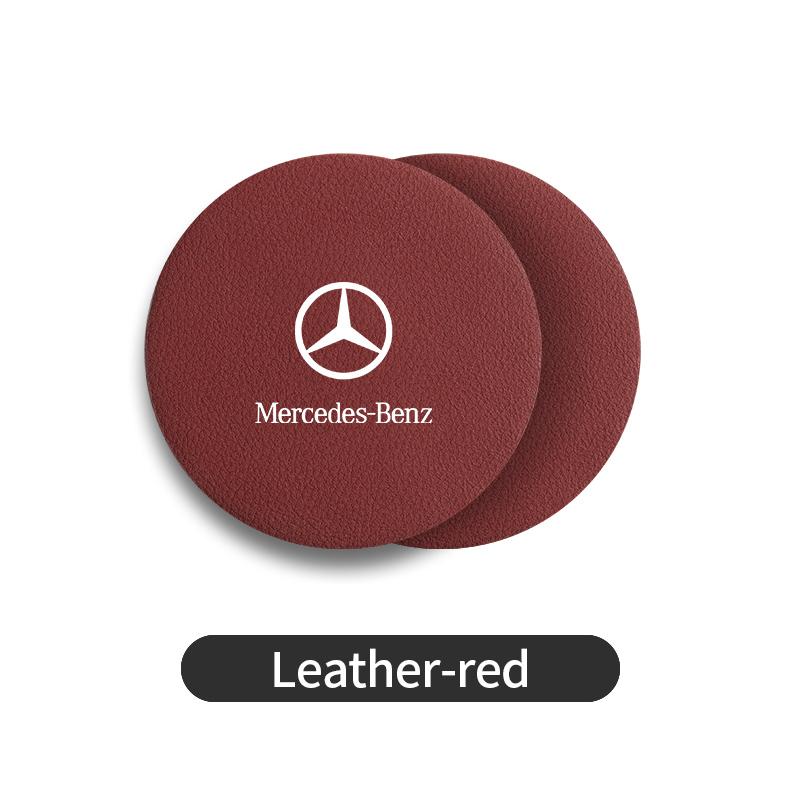 CRB1 Car Coaster Water Cup Bottle Holder Anti-slip Pad Mat Interior For Benz W202 W212 W126 W140 W168 W177 CLS GLE GLC GLS CLA