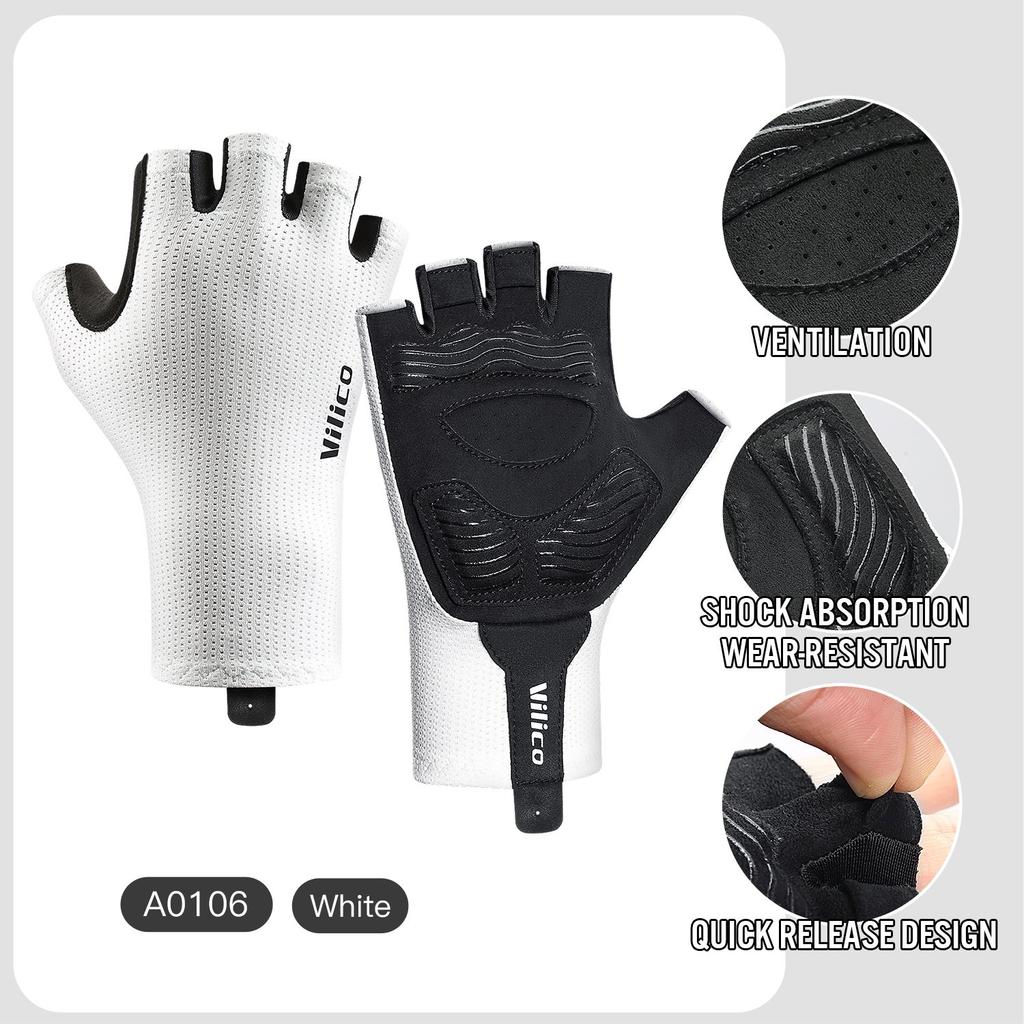 Breaking Wind Cycling Half Finger Gloves Anti-Slip Bicycle Mittens Racing Road Bike Glove Mtb Biciclet Guantes