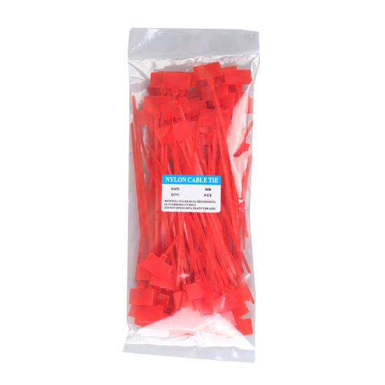100 Pcs Nylon Marker Cable Zip Ties Self-Locking Zip Tags with Write On Cord Label for Electronics Network Ethernet Wire Organization