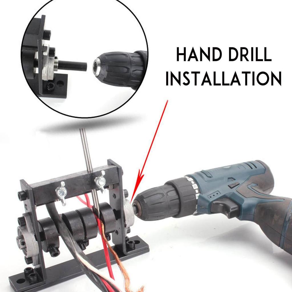 Ручная портативная машина для зачистки проводов, машины для очистки лома кабеля, стриппер для ручного инструмента 1-30 мм, можно подключить ручную дрель