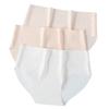 Langsha Girls' Thin Seamless Antibacterial Mesh Briefs (3-Pack)