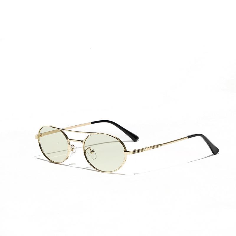 Очки Постепенное изменение цвета Солнцезащитные очки Женские Уличные очки Металлические Двойные Лучевые Солнцезащитные очки Мужские