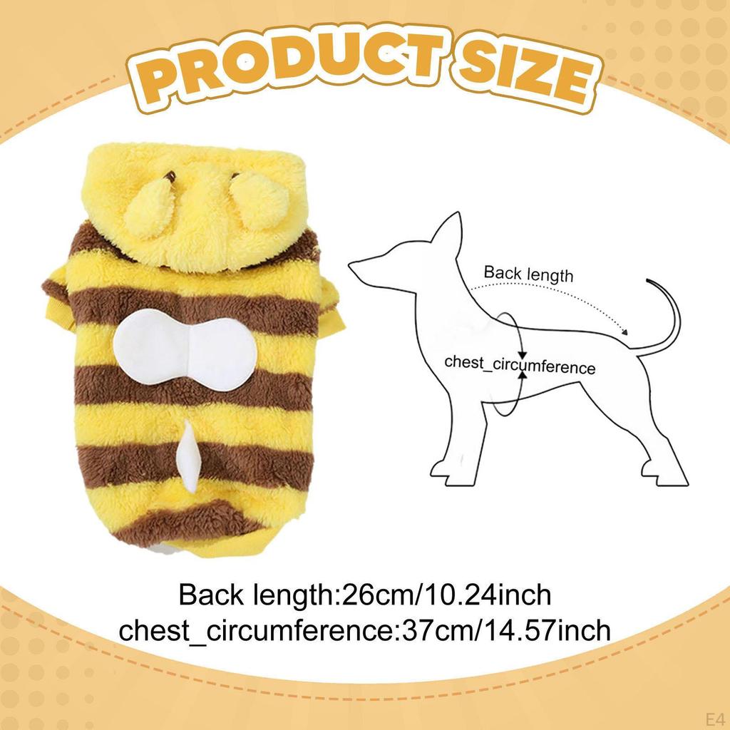 Dog Hoodie Sweatshirt Cosplay Sweater Breathable Clothing Clothes Winter Coat for Celebration