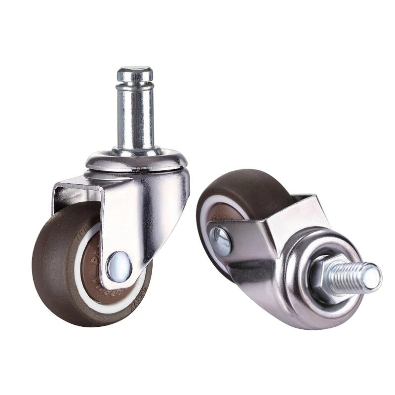 5 шт. поворотные ролики диаметром 50 мм, мягкие резиновые ролики из ТПЭ для замены колесиков для офисного стула, мебели