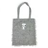 Большая сумка Snoopy с бахромой Серая CHICKS UNDERTHE SHED SNOOPY