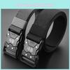 Fashionable Alloy Buckle Men Nylon Woven Waist Belt For Students And Casual Wear