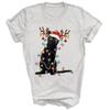 Black Cat Christmas Tree Lights Funny Light Unisex Shirt Gift