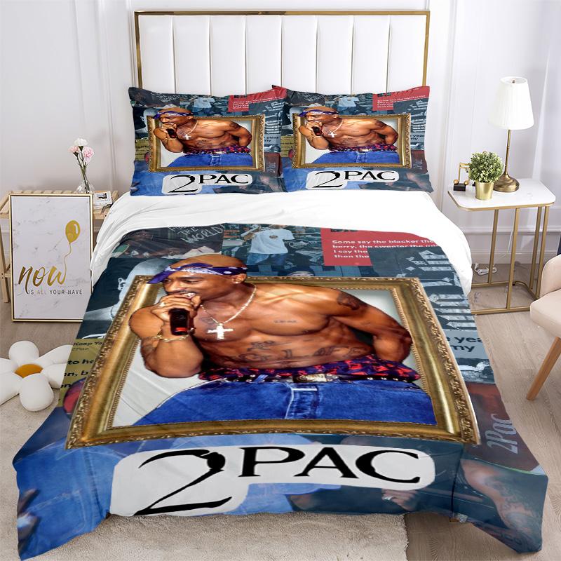 Rapper'S Legacy Bedding 3 Piece Set Hd Print Duvet Cover Pillowcases For Teens Adult Bedroom Decoration Christmas Gift C9211211
