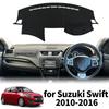 Подходит для Suzuki Swift Sport G3 FZ NZ AZH 2010-2016 Коврик на панель приборов Чехол на приборную панель Защитный ковер DashMat Солнцезащитный козырек Автоаксессуары