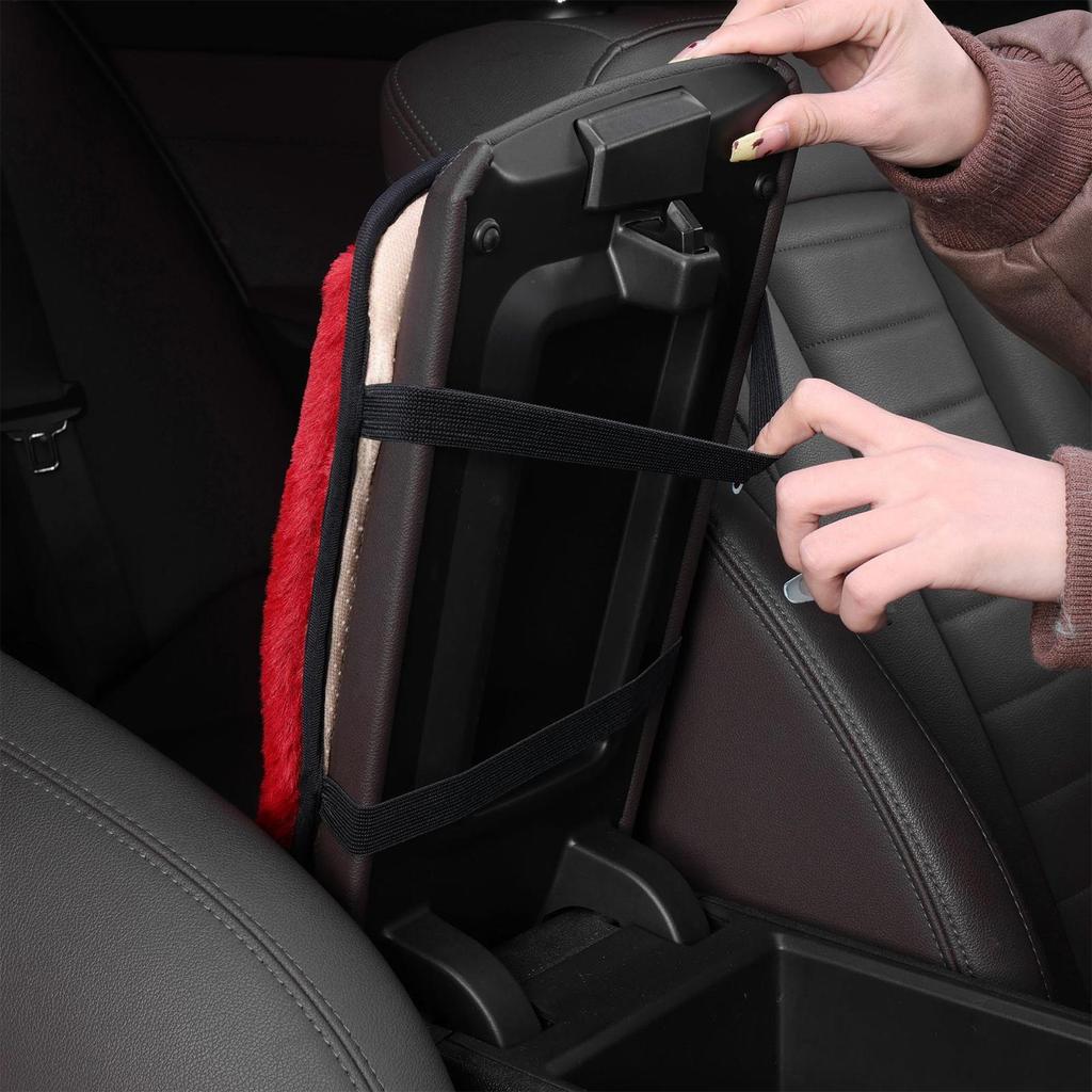 Чехол на подлокотник для автомобиля Автомобильная центральная консоль Плюшевая подушка Подушка для подлокотника для автомобиля Для грузовика Интерьер автомобиля Женщины Мужчины Офис