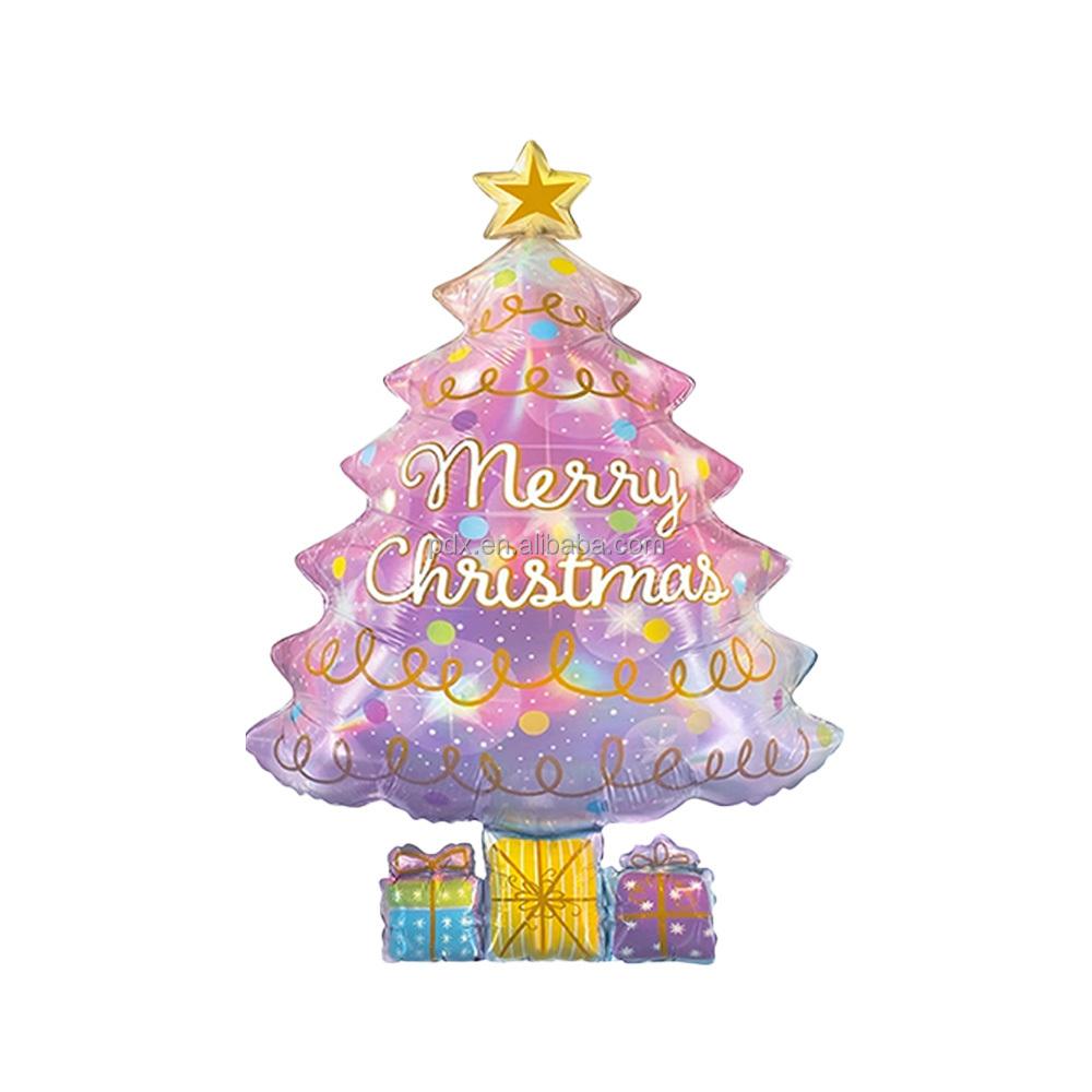 Inflatable Christmas Tree 20 Inch Indoor and Outdoor Christmas Tree Foil Balloons, Perfect Xmas Party Decorations