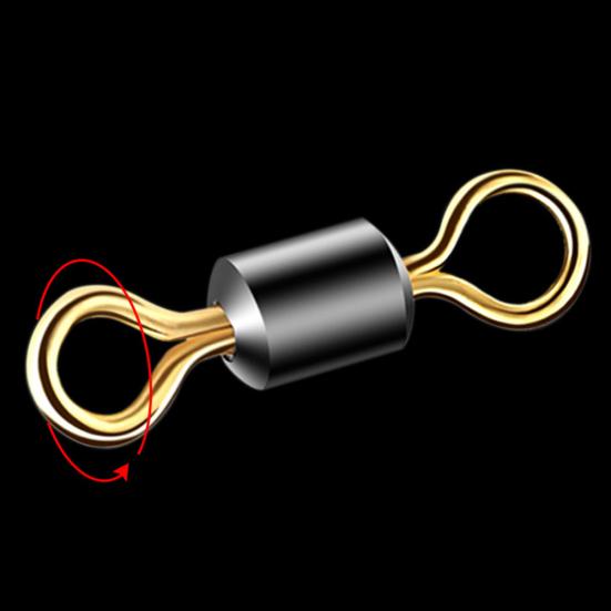 50Pcs Stainless Steel 8 Shape Fish Barrel Bearing