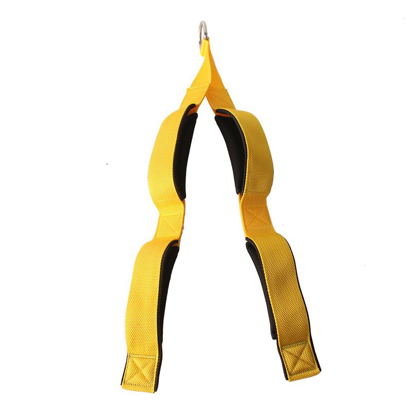 Ergonomic Triceps Rope Single Press Push Fitness Bodybuilding Cable Attachment for Strength Training