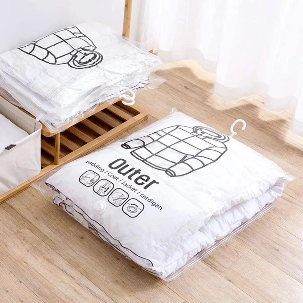 Подвесной вакуумный мешок для хранения одежды, герметичные мешки для хранения костюмов, пальто или курток, органайзер для шкафа