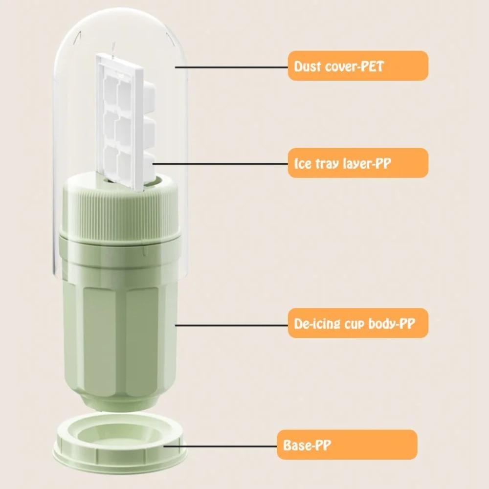 Вращающаяся форма для кубиков льда пищевого класса, большая емкость для льда, льдогенератор для коктейлей из виски и лета