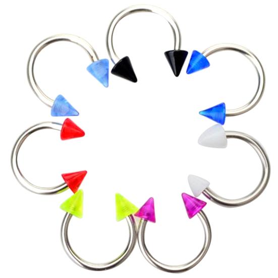 50/90 шт акриловый язык, нос, соски, ногти, кольцо для пирсинга живота и пупка, декор