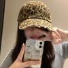 Women S Leopard Print Baseball Cap Vintage Street Style Wide Brim Sun Hat