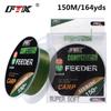 FTK 150M/300M/ Fluorocarbon Coating Fishing Line 0.14mm-0.50mm 15.35LB-44.75LB Carbon Fiber Leader Line Fishing Lure Wire Sinking Line Japan