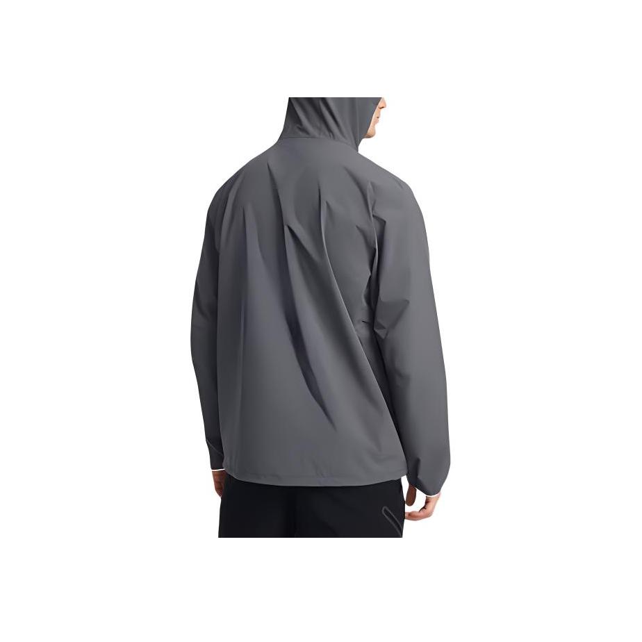 Under Armour Stormproof Cloudstrike однотонная эластичная куртка с капюшоном на молнии для мужчин, куртки Rhino-Gray 1376066-025