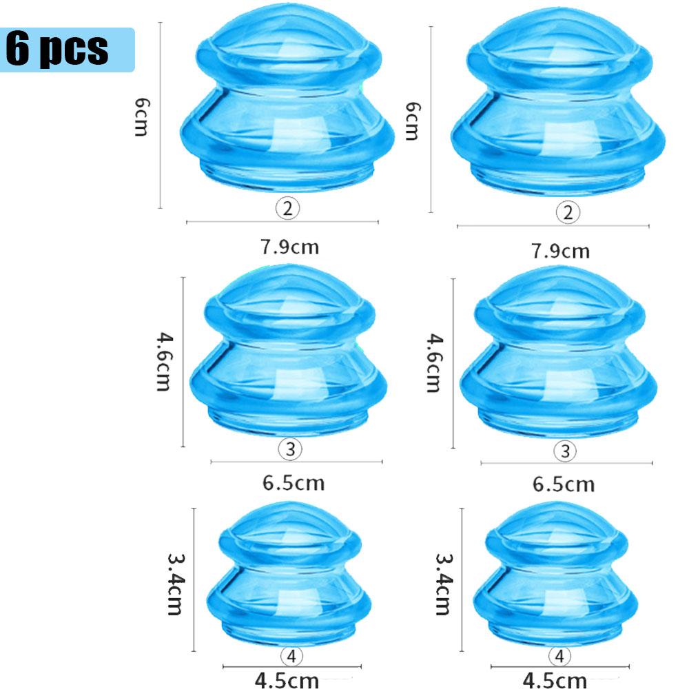 Набор силиконовых банок, вакуумные присоски, терапия для похудения, массаж тела, лица, баночки, антицеллюлитная потеря веса