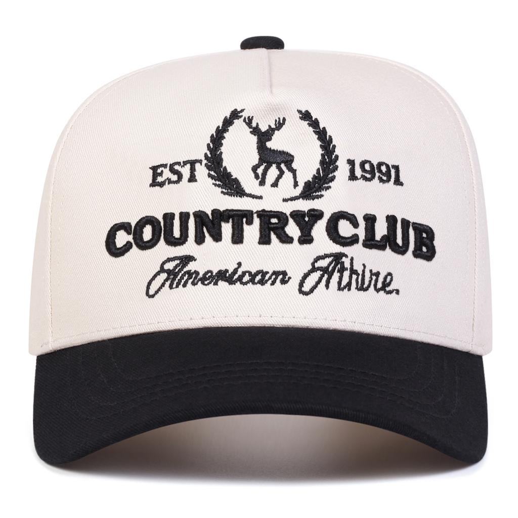 Men Letter Little Deer Embroidered Patchwork Baseball Cap Five-sided Hat Outdoor Sunscreen Leisure Hat Spring Autumn Travel Tourism Beach Vacation