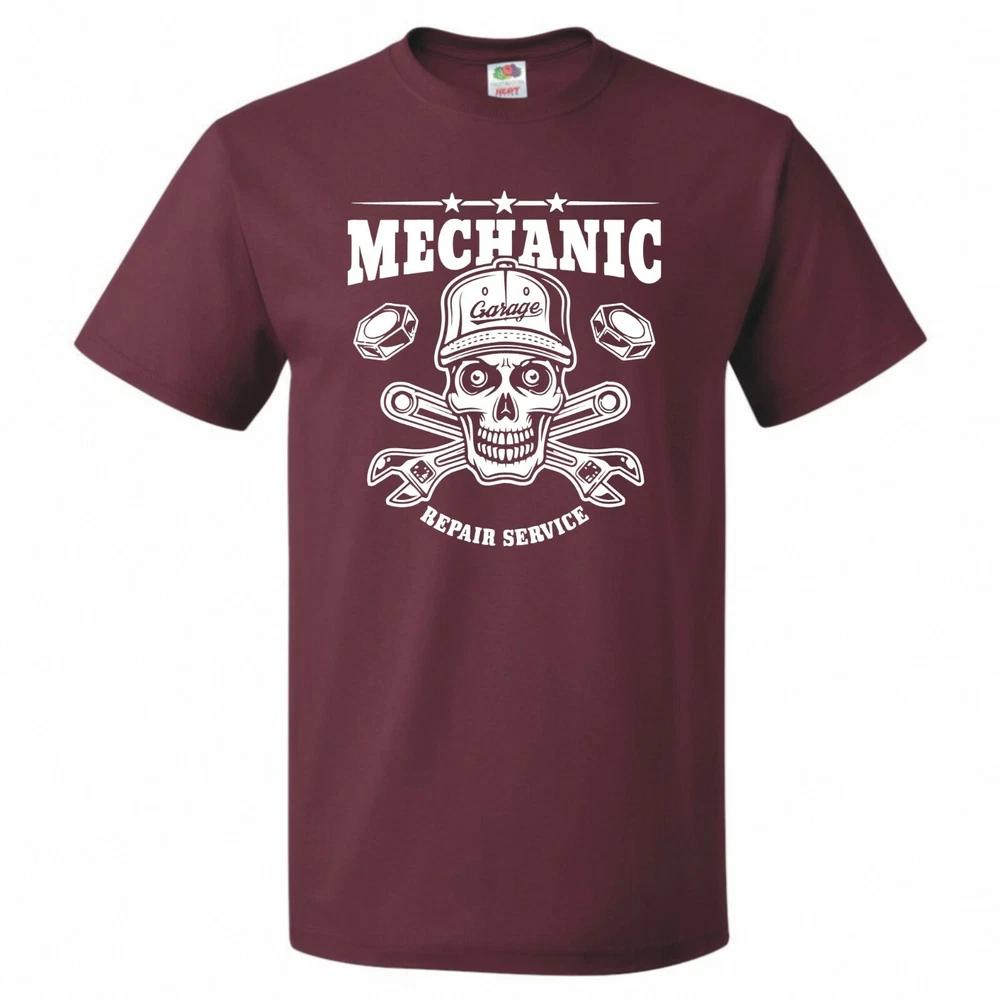 Mechanic Repair Service Skull Wrenches Tshirt