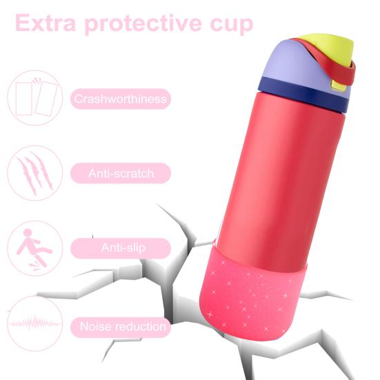 2 шт. силиконовый чехол для фляги Owala 24/32 унции противоскользящий защитный чехол для FreeSip BPA Free можно мыть в посудомоечной машине аксессуары для крышки чашки