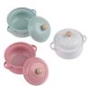 Kitchenware Simulation Model Miniature Soup Pot Dollhouse Accessories Mini Cookware With Pot Cover