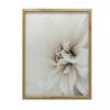 Delicate White Dahlia Delicate White Dahlia, 30X40 Cm, Light Oak Wooden Frame, Matte Paper 230 Gsm