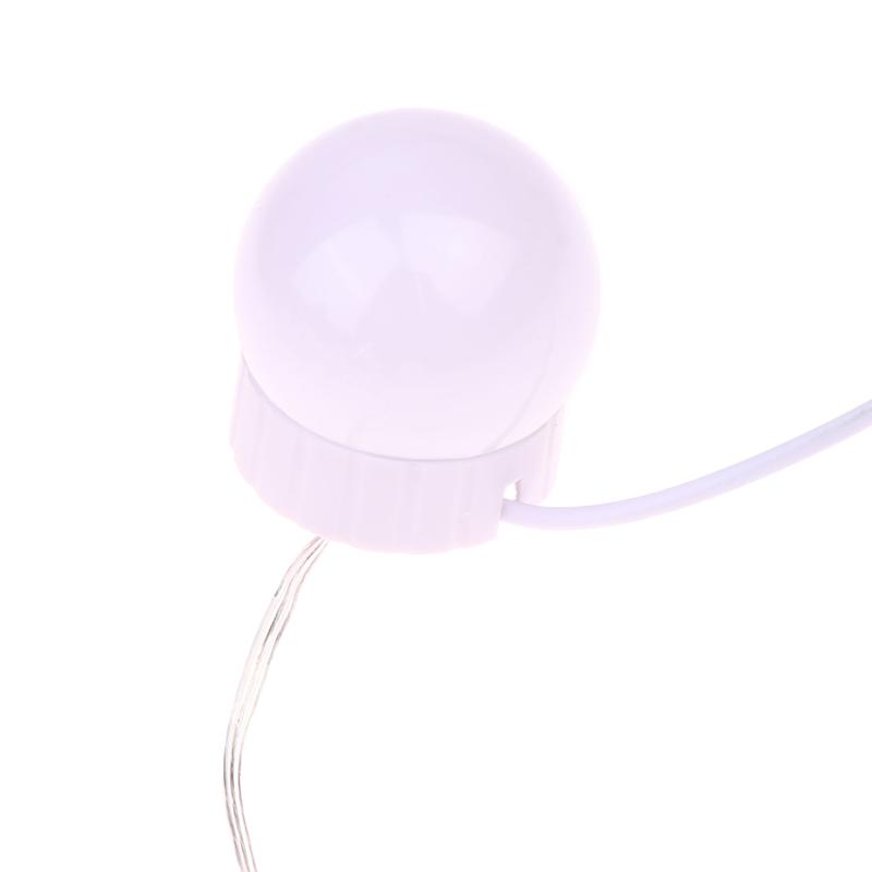 Светодиодная лампа для зеркала макияжа со съемными лампочками, питание от USB, косметическое зеркало со светом, освещение для туалетного столика, регулируемые светодиодные лампы для туалетного столика