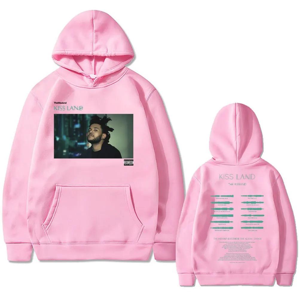 Модная Уличная Спортивная одежда Weeknd Kiss Land Двусторонний принт мужской Осенний флисовый Худи С длинным рукавом одежда