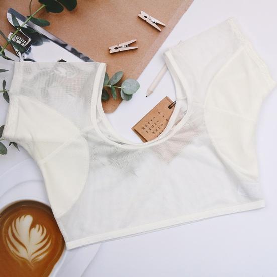 Женский жилет для защиты от пота под мышками, прозрачные рубашки с защитой от пота в области подмышек, быстросохнущий жилет с запахом, впитывающий пот для женщин, девушек и женщин