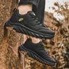 Модные мужские кроссовки для походов на открытом воздухе со шнуровкой из высококачественной кожи, водонепроницаемые мужские кроссовки для походов, модные зимние кроссовки для скалолазания, мужские