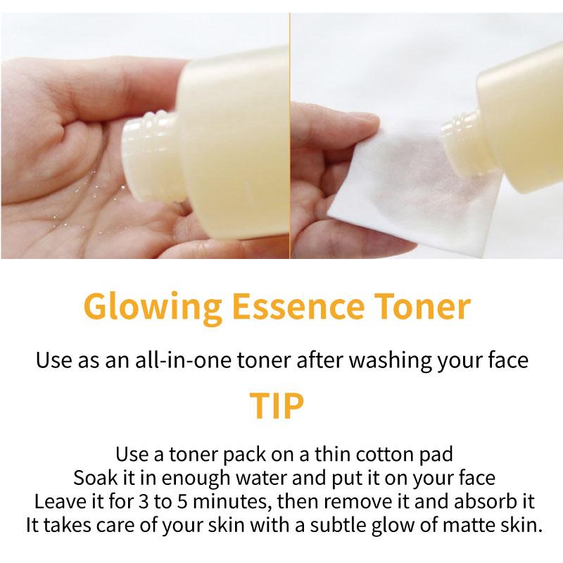 NUMBUZIN No.3 Super Glowing Essence Toner 200 мл Essence Serum Ampoule Увлажняет кожу Успокаивает кожу Защита Сияющая кожа Чистая кожа