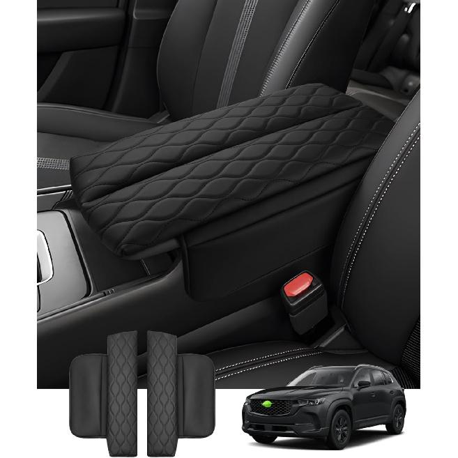 Накладка на центральную консоль Autorder для 2023 2024 2025 Mazda CX-50 CX50 Аксессуары Чехол на подлокотник Кожаная подушка подлокотника Защита от царапин с