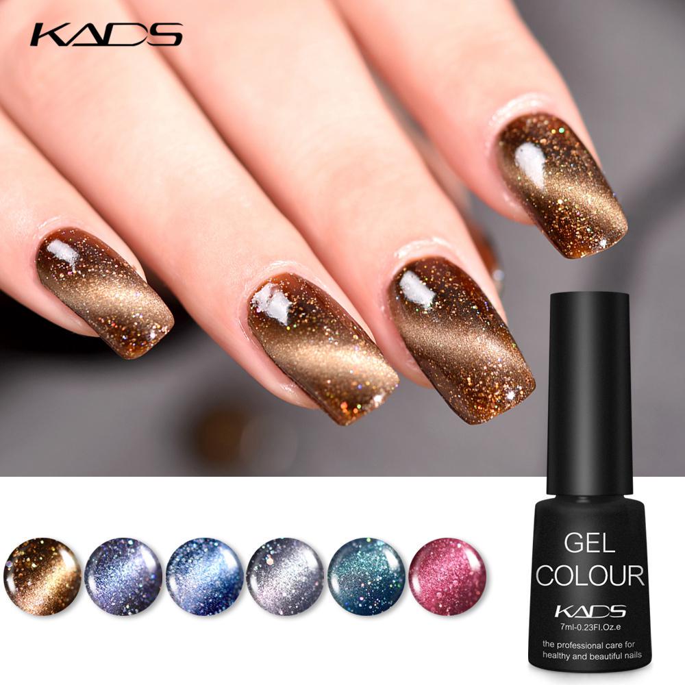 kads Гель-лак для ногтей «кошачий глаз», гель-лак для ногтей, УФ-лак, отмачиваемый лак, полуперманентный 3D-хамелеон, звездное небо, метеорит