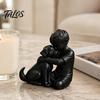 Talos 3D-печатная статуэтка щенка и мальчика, Скульптура собаки и хозяина, Обнимающая фигурка-декор, Украшение для дома, Исцеляющий орнамент, Подарок